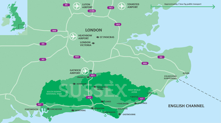 Sussex Map